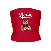 Cincinnati Reds Teddy Tube Top - Tiny Turnip