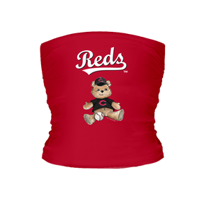 Cincinnati Reds Teddy Tube Top - Tiny Turnip