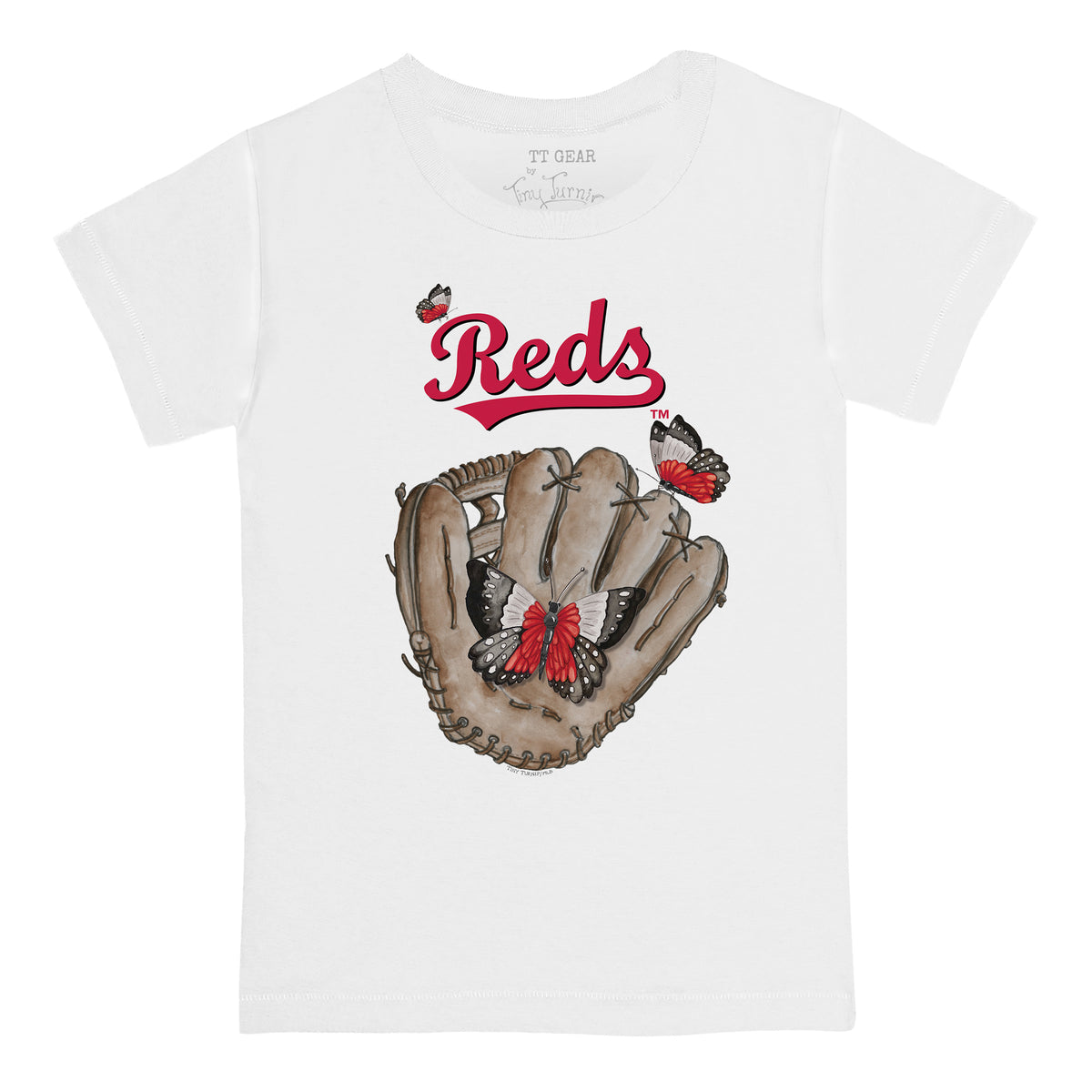 Cincinnati Reds Butterfly Glove Tee Shirt