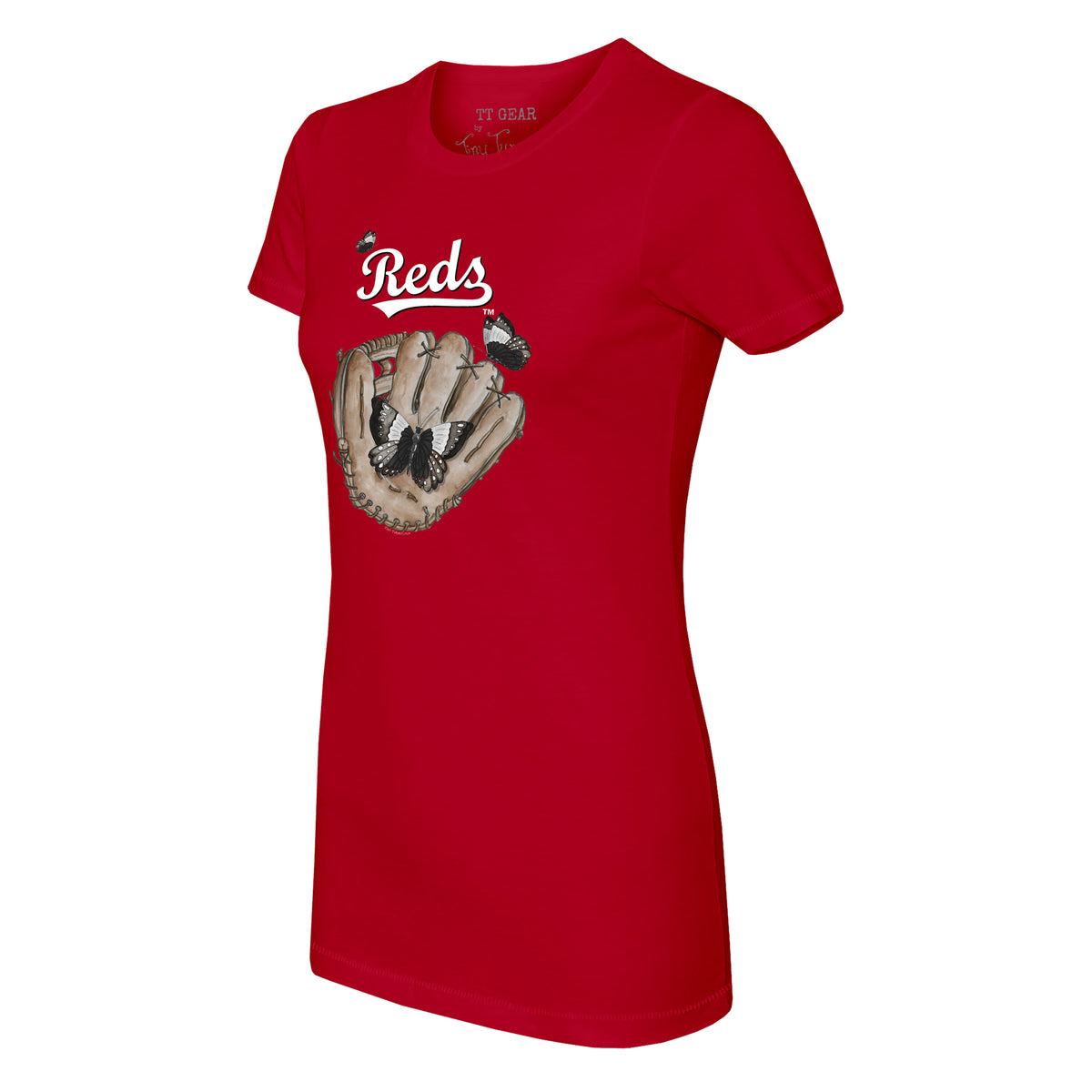 Cincinnati Reds Butterfly Glove Tee Shirt