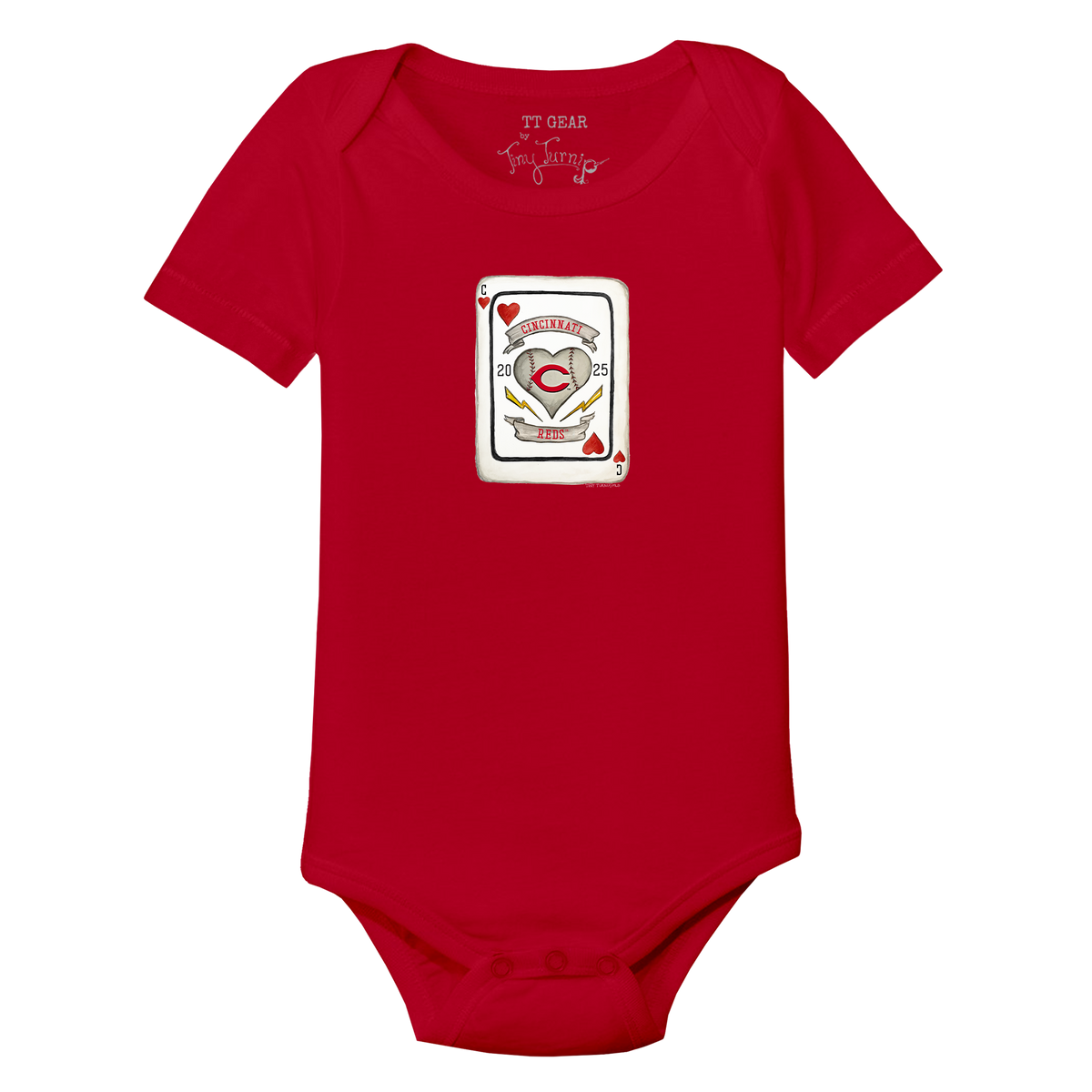 Cincinnati Reds Card Short Sleeve Snapper