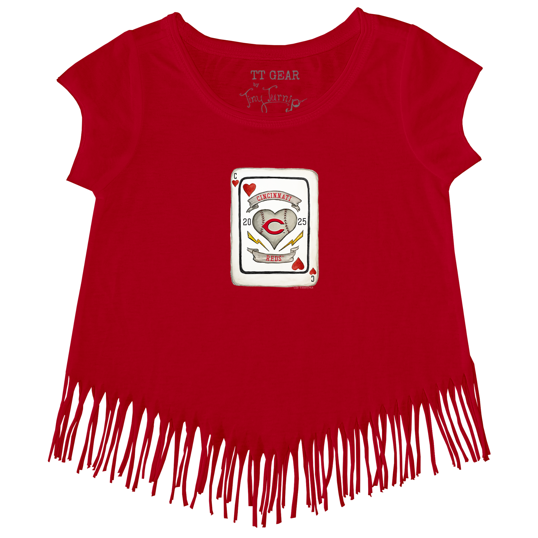 Cincinnati Reds Card Fringe Tee