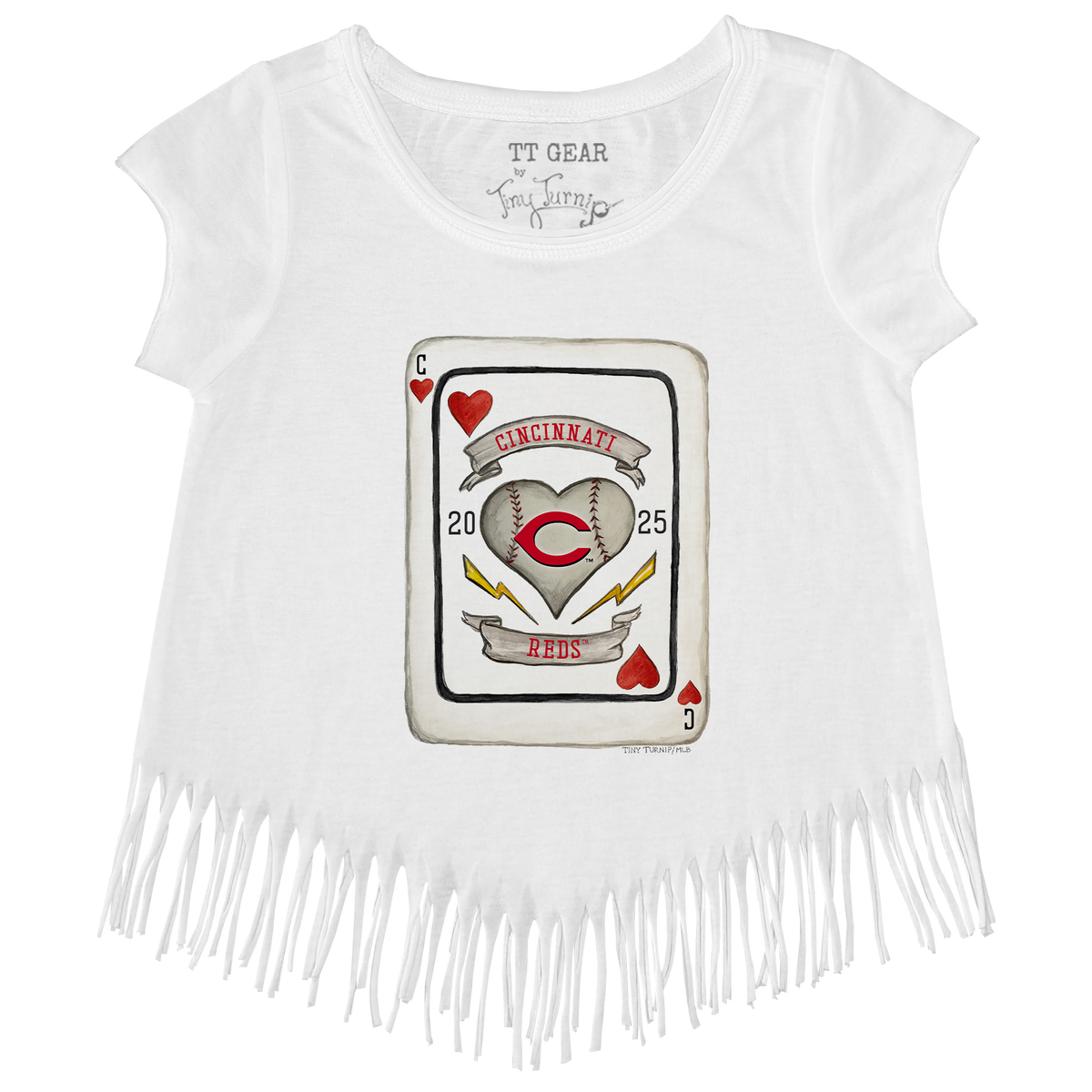 Cincinnati Reds Card Fringe Tee