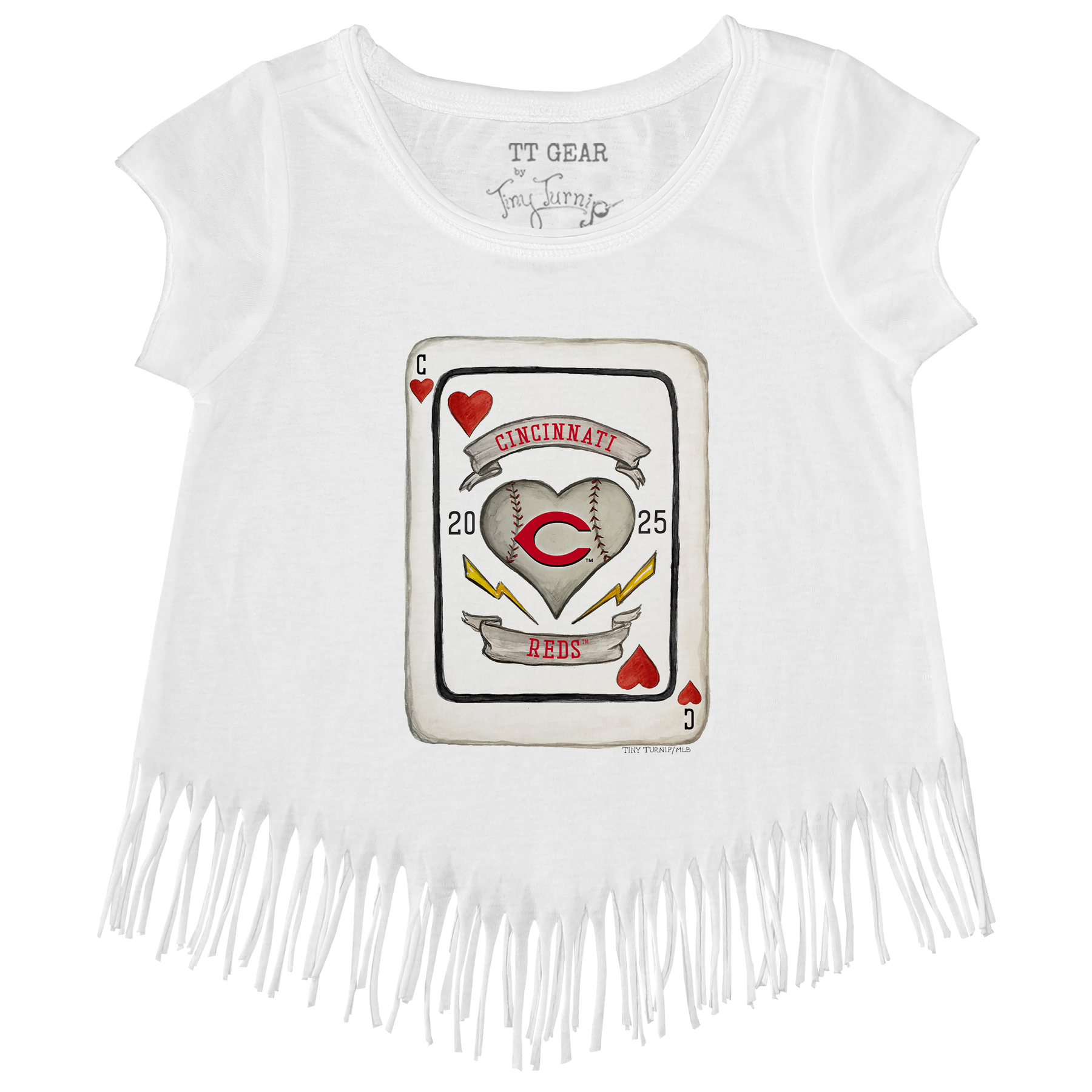 Cincinnati Reds Card Fringe Tee