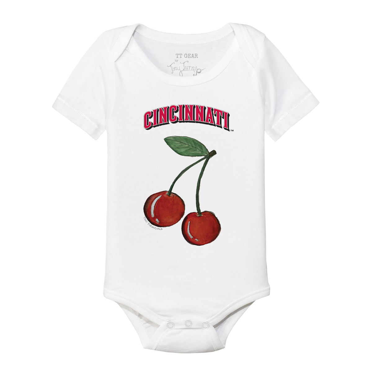 Cincinnati Reds Cherries Short Sleeve Snapper