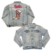 Cincinnati Reds Cowboy Boot Boyfriend Denim Jacket