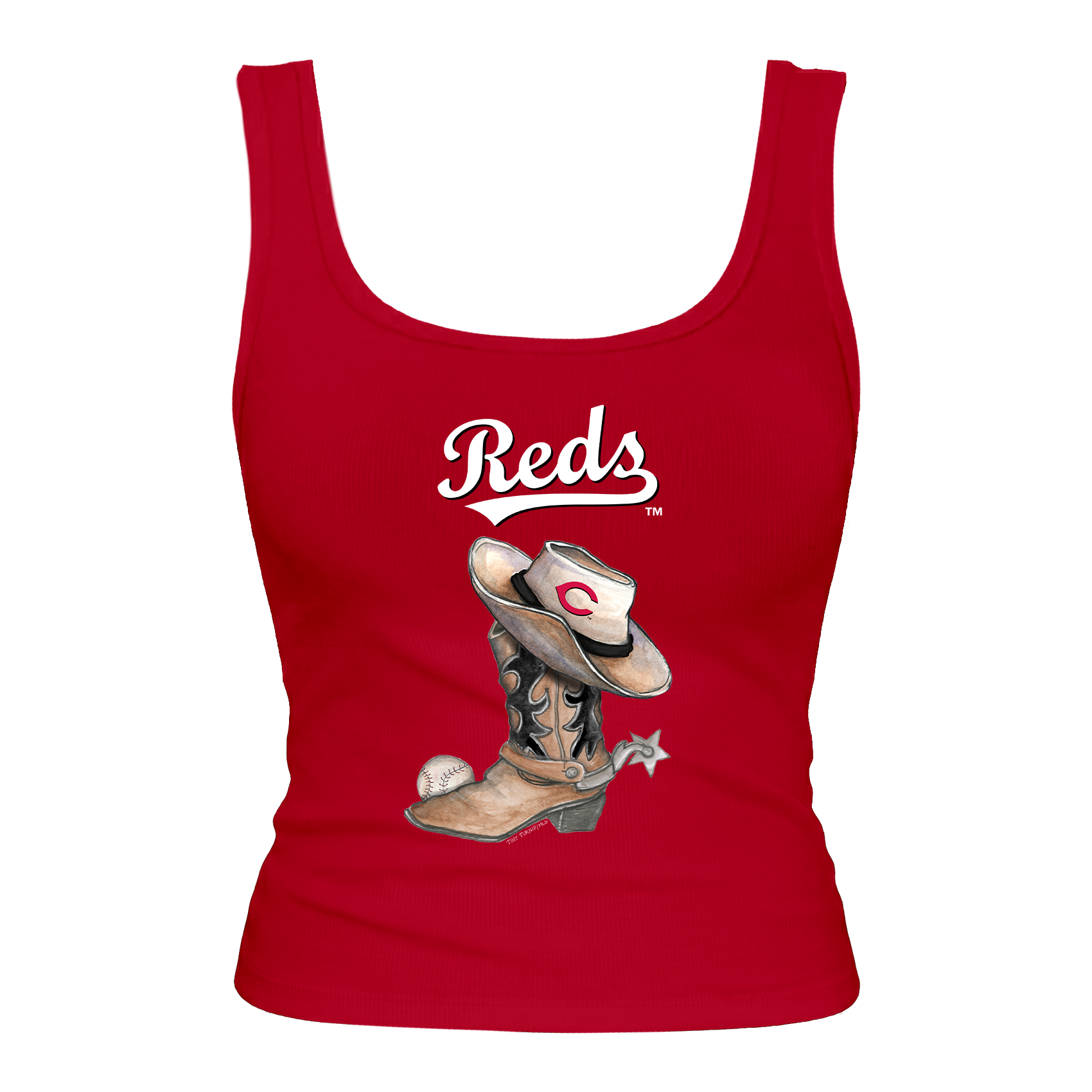 Cincinnati Reds Cowboy Boot Emmy Tank