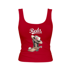 Cincinnati Reds Cowboy Boot Emmy Tank