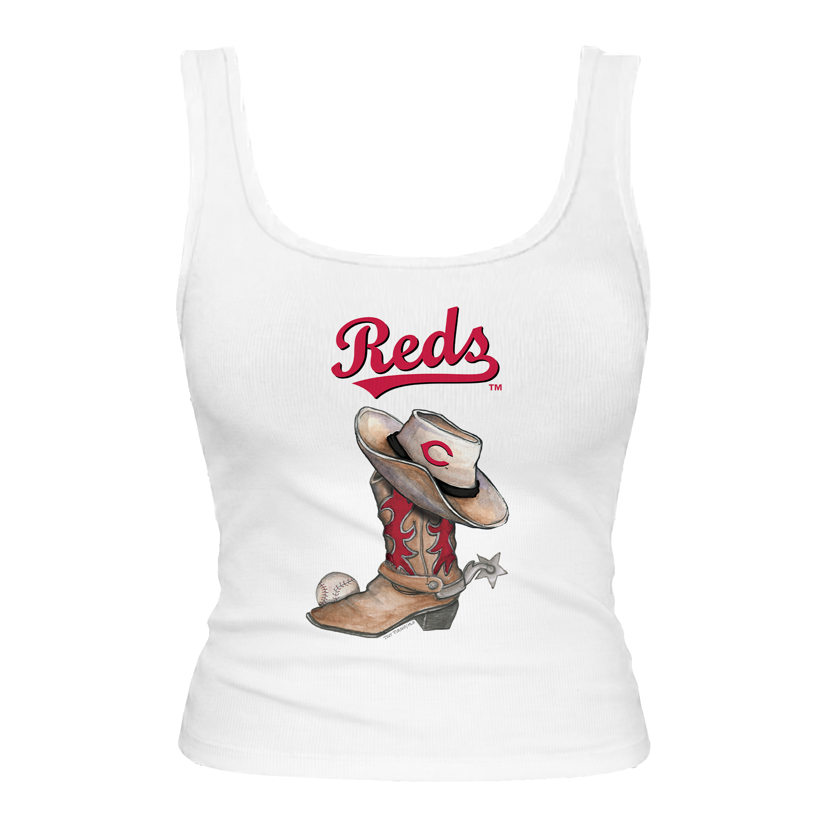 Cincinnati Reds Cowboy Boot Emmy Tank