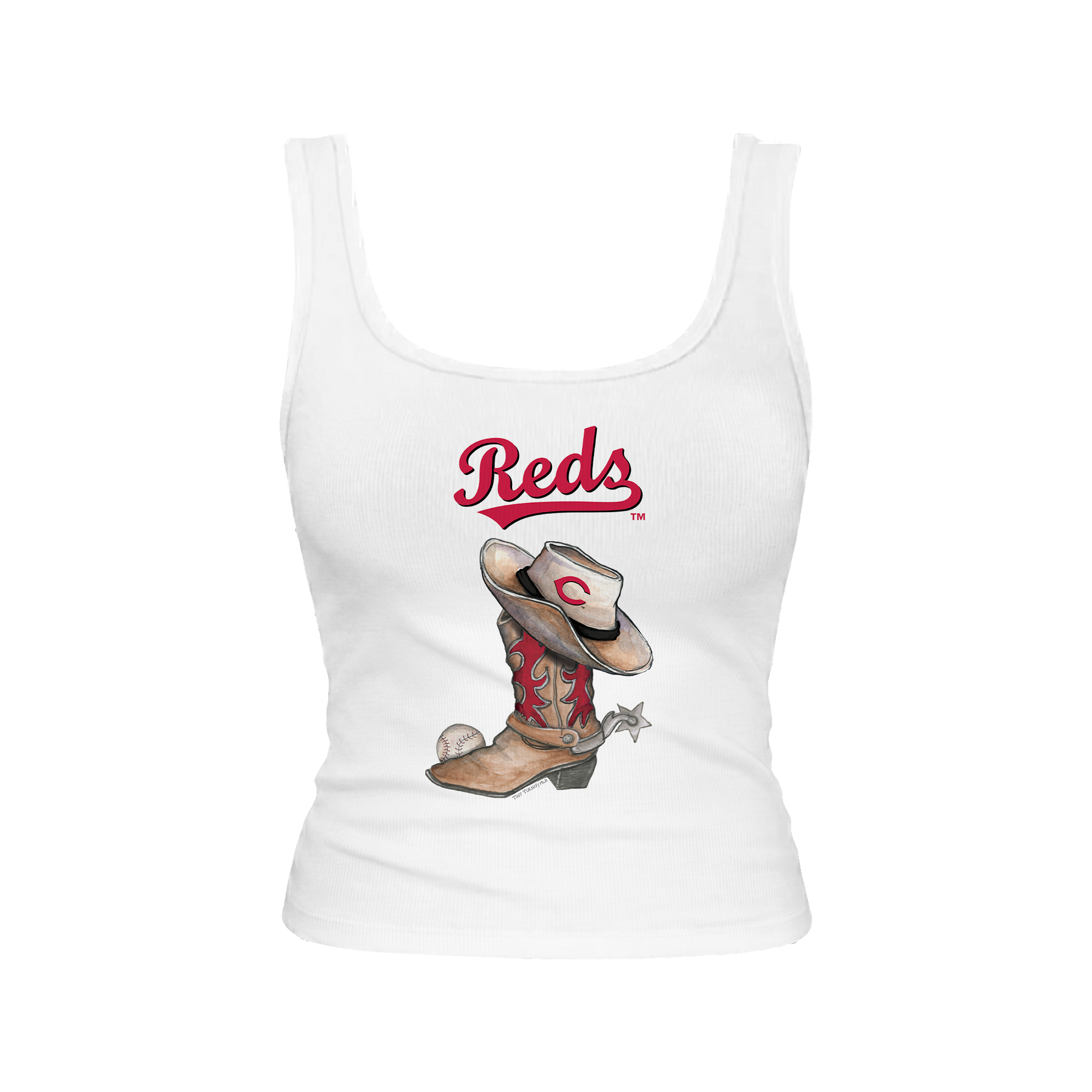 Cincinnati Reds Cowboy Boot Emmy Tank