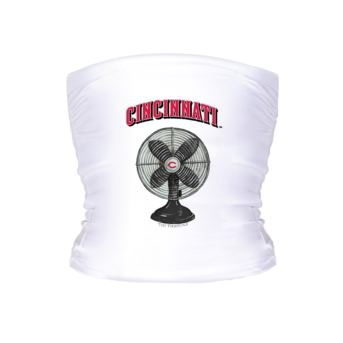 Cincinnati Reds Fan Crop Tube Top