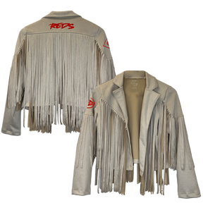 Cincinnati Reds Farrah Fringe Jacket --(ships after 8/11)