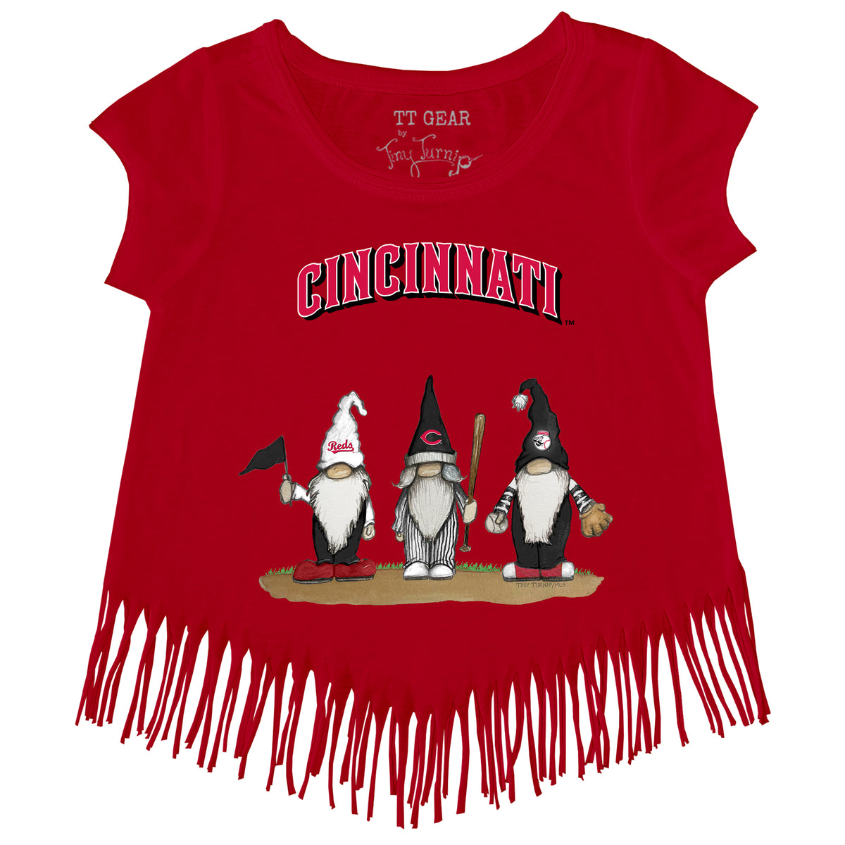 Cincinnati Reds Gnomes Fringe Tee