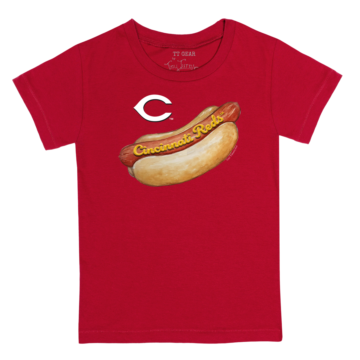 Cincinnati Reds Hot Dog Kid's Tee Shirt