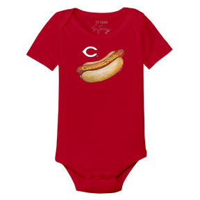 Cincinnati Reds Hot Dog Short Sleeve Snapper