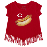 Cincinnati Reds Hot Dog Fringe Tee
