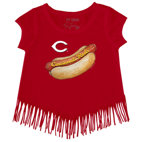 Cincinnati Reds Hot Dog Fringe Tee