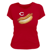 Cincinnati Reds Hot Dog Women's Tee Shirt
