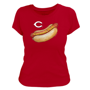 Cincinnati Reds Hot Dog Women's Tee Shirt