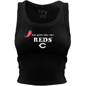 Cincinnati Reds Hot Girls Crop Tank