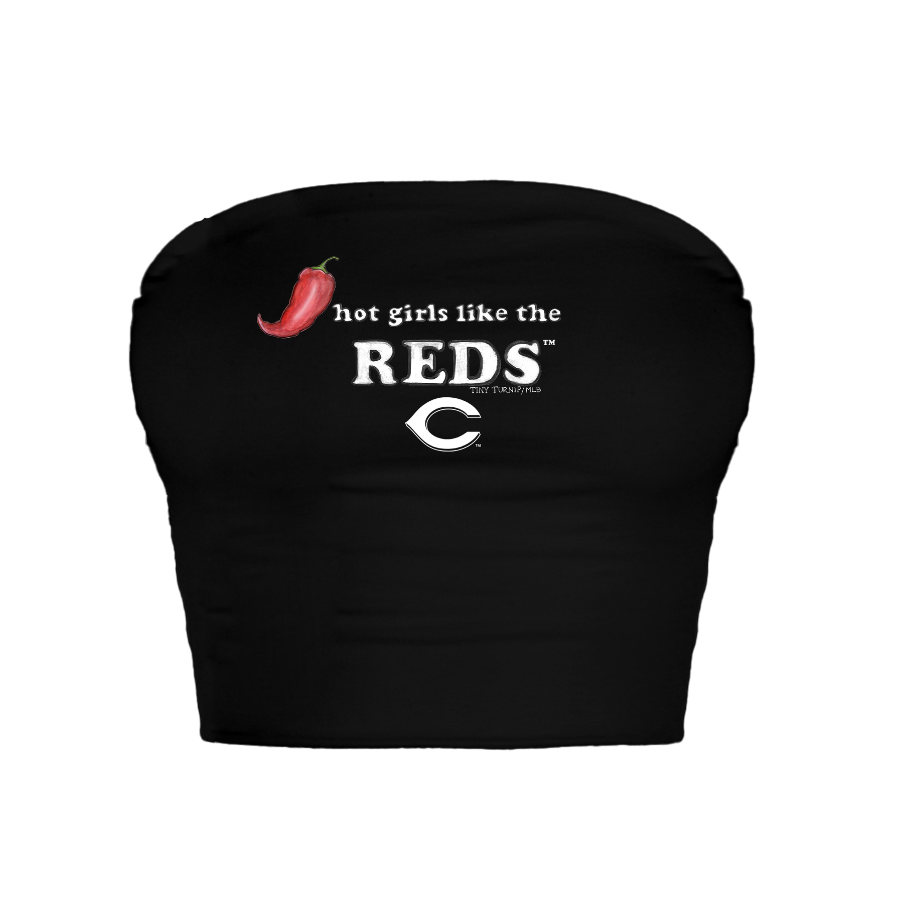 Cincinnati Reds Hot Girls Crop Tube Top