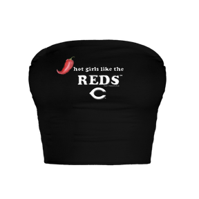Cincinnati Reds Hot Girls Crop Tube Top