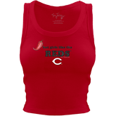 Cincinnati Reds Hot Girls Crop Tank