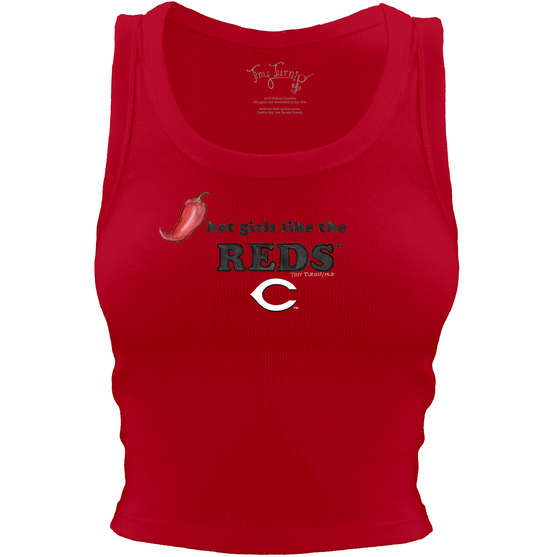 Cincinnati Reds Hot Girls Crop Tank