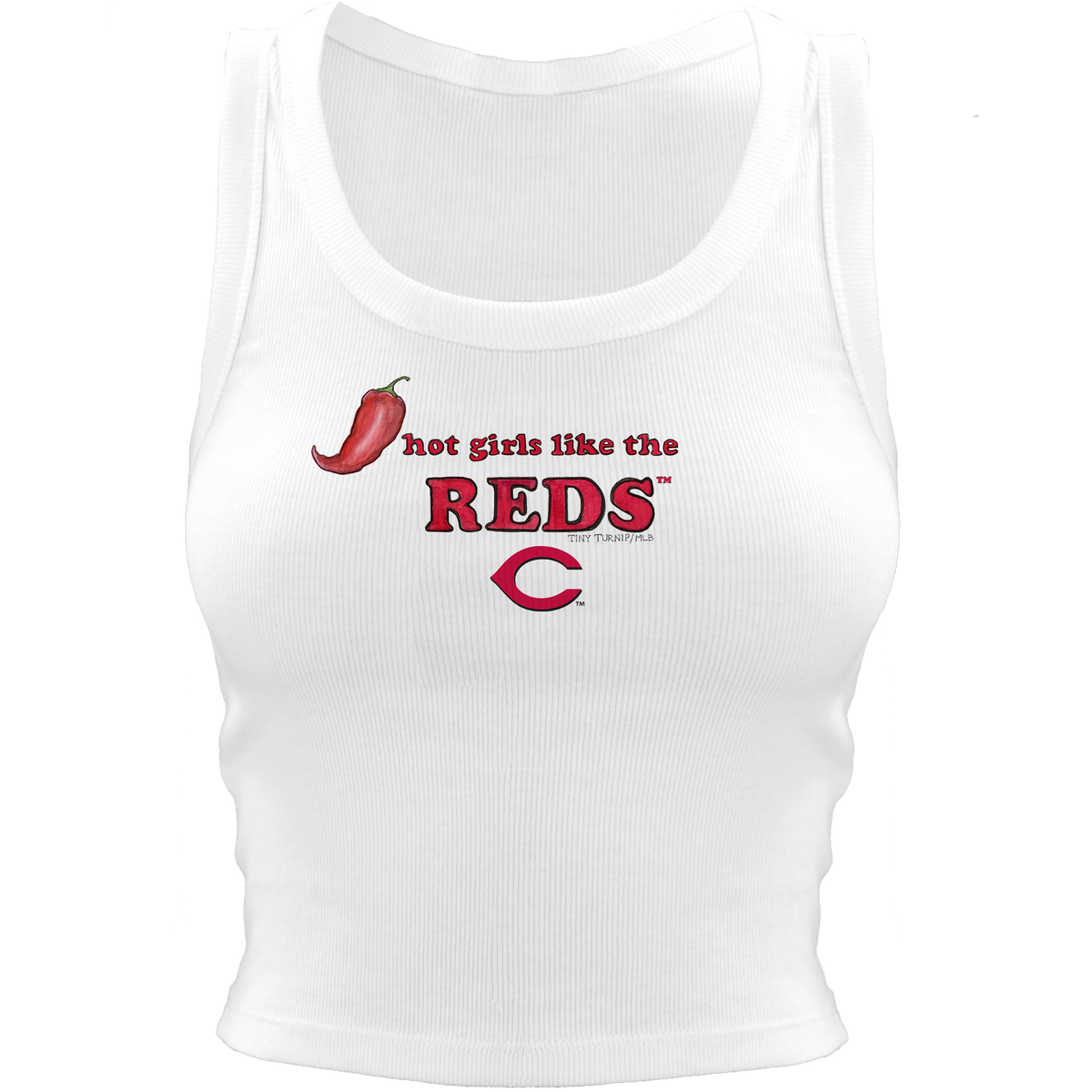 Cincinnati Reds Hot Girls Crop Tank
