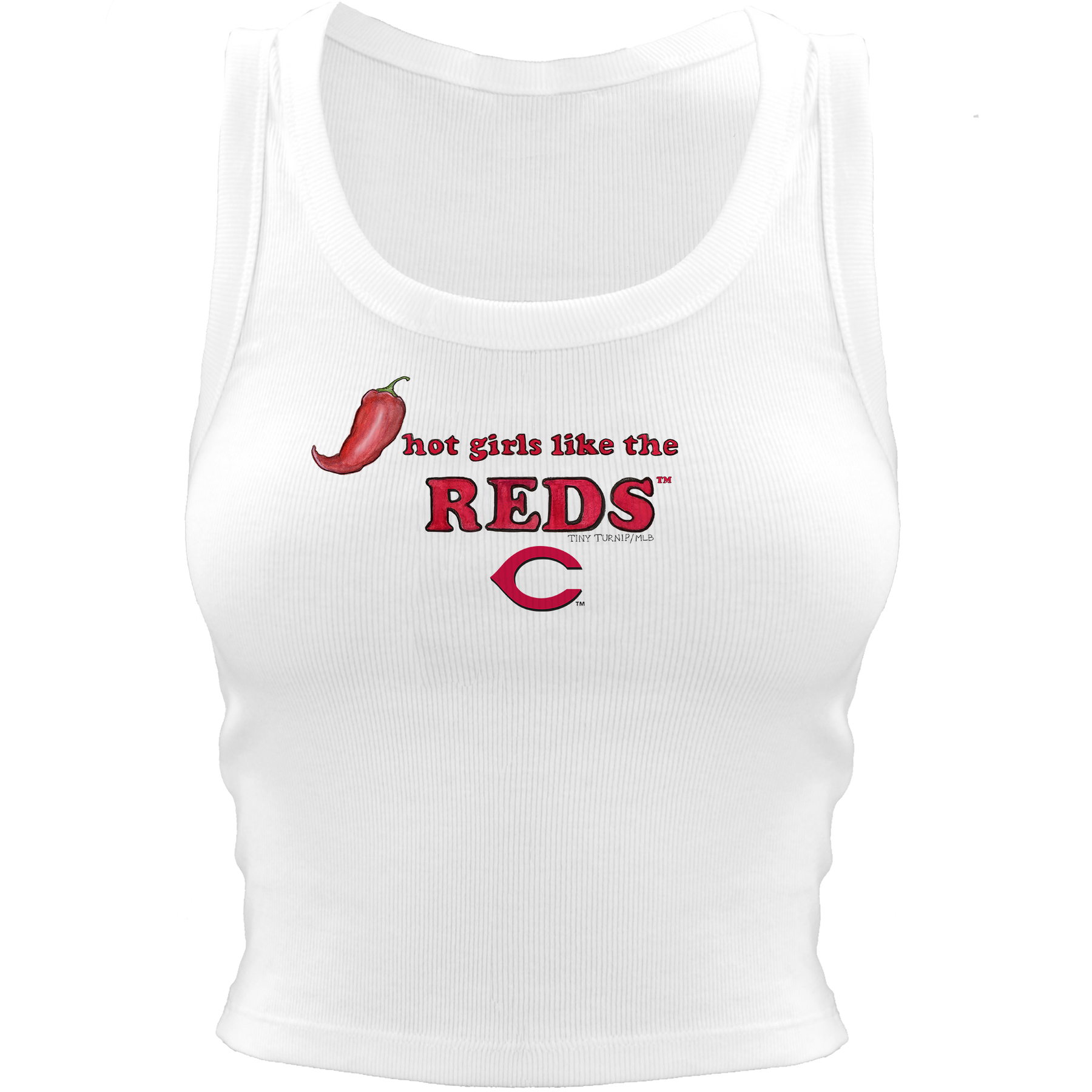 Cincinnati Reds Hot Girls Crop Tank