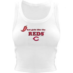 Cincinnati Reds Hot Girls Crop Tank
