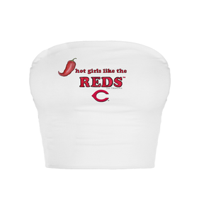 Cincinnati Reds Hot Girls Crop Tube Top