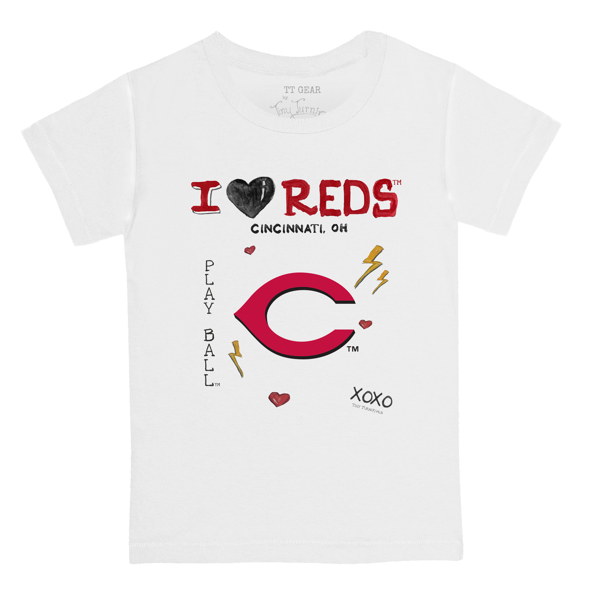 I Heart Reds Kid's Tee Shirt - Tiny Turnip