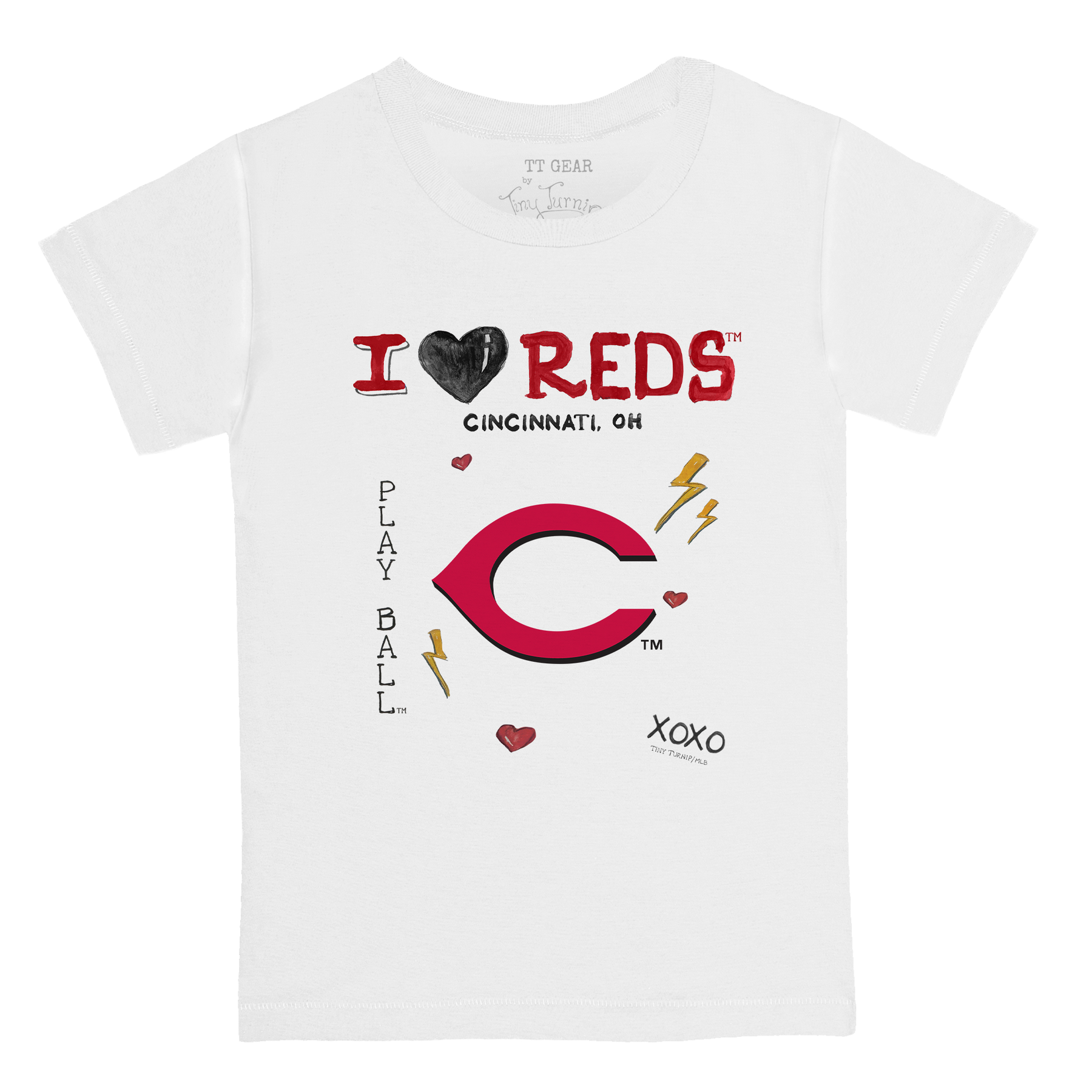 I Heart Reds Kid's Tee Shirt - Tiny Turnip