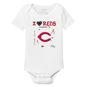 I Heart Reds Short Sleeve Snapper - Tiny Turnip