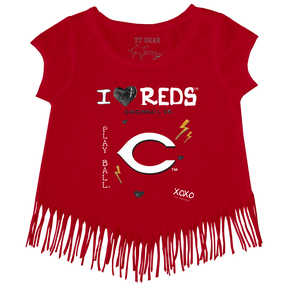 I Heart Reds Fringe Tee - Tiny Turnip