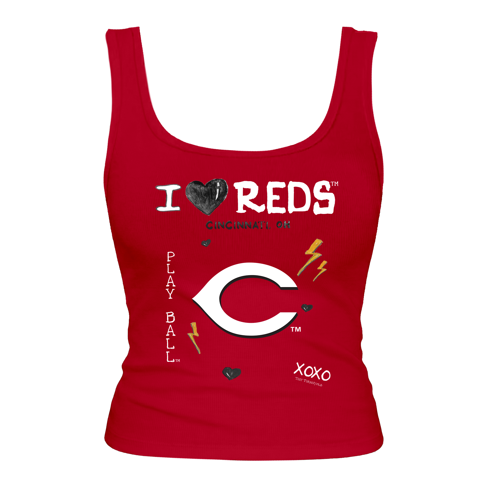 Cincinnati Reds I Heart Reds Emmy Tank