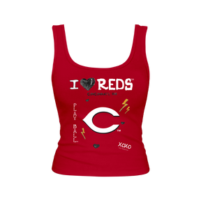 Cincinnati Reds I Heart Reds Emmy Tank