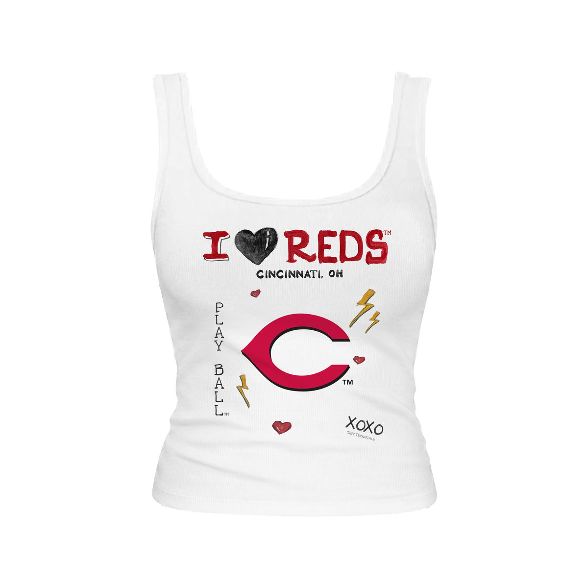 Cincinnati Reds I Heart Reds Emmy Tank