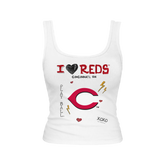Cincinnati Reds I Heart Reds Emmy Tank