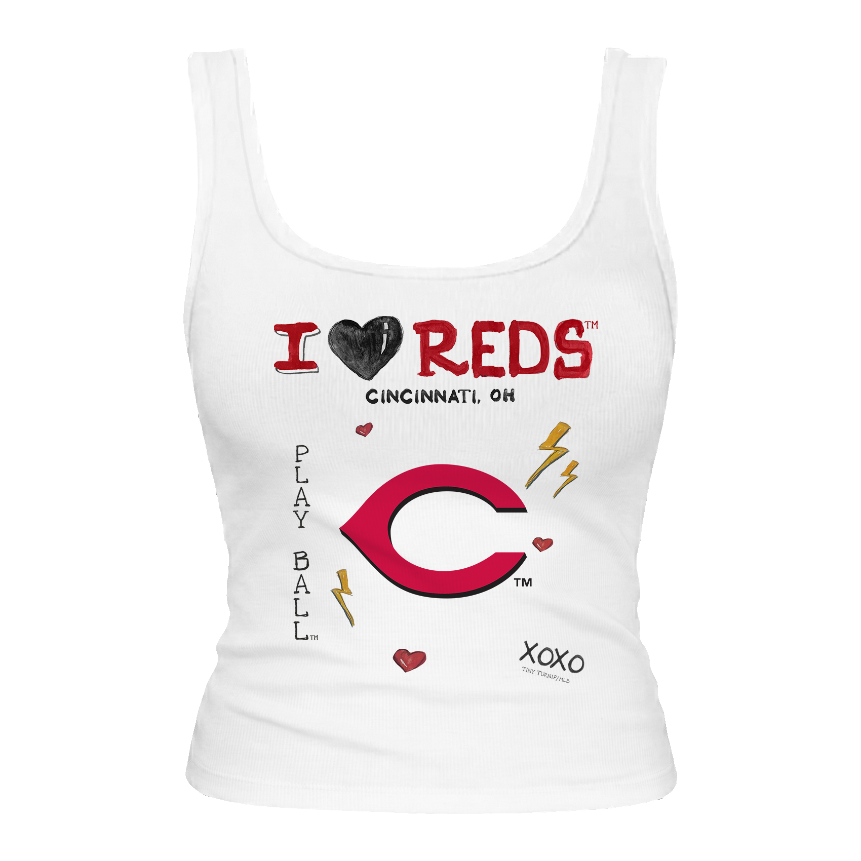 Cincinnati Reds I Heart Reds Emmy Tank