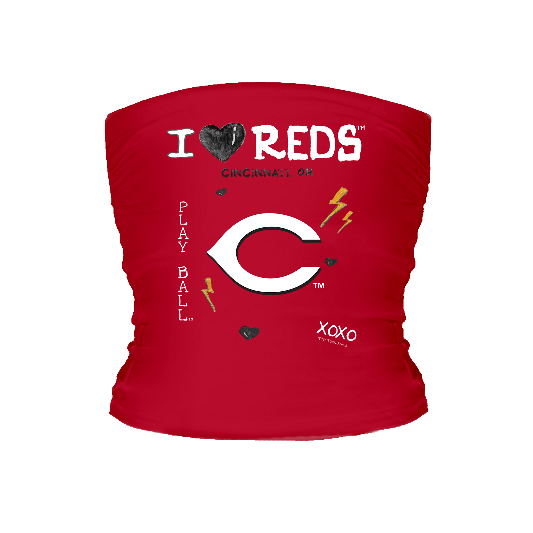 I Heart Reds Tube Top - Tiny Turnip