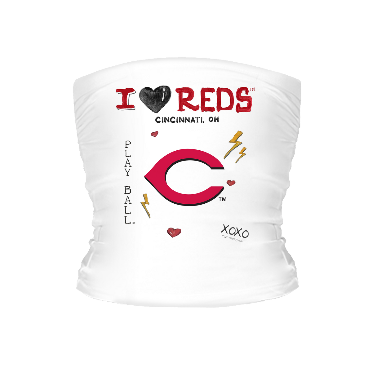 I Heart Reds Tube Top - Tiny Turnip