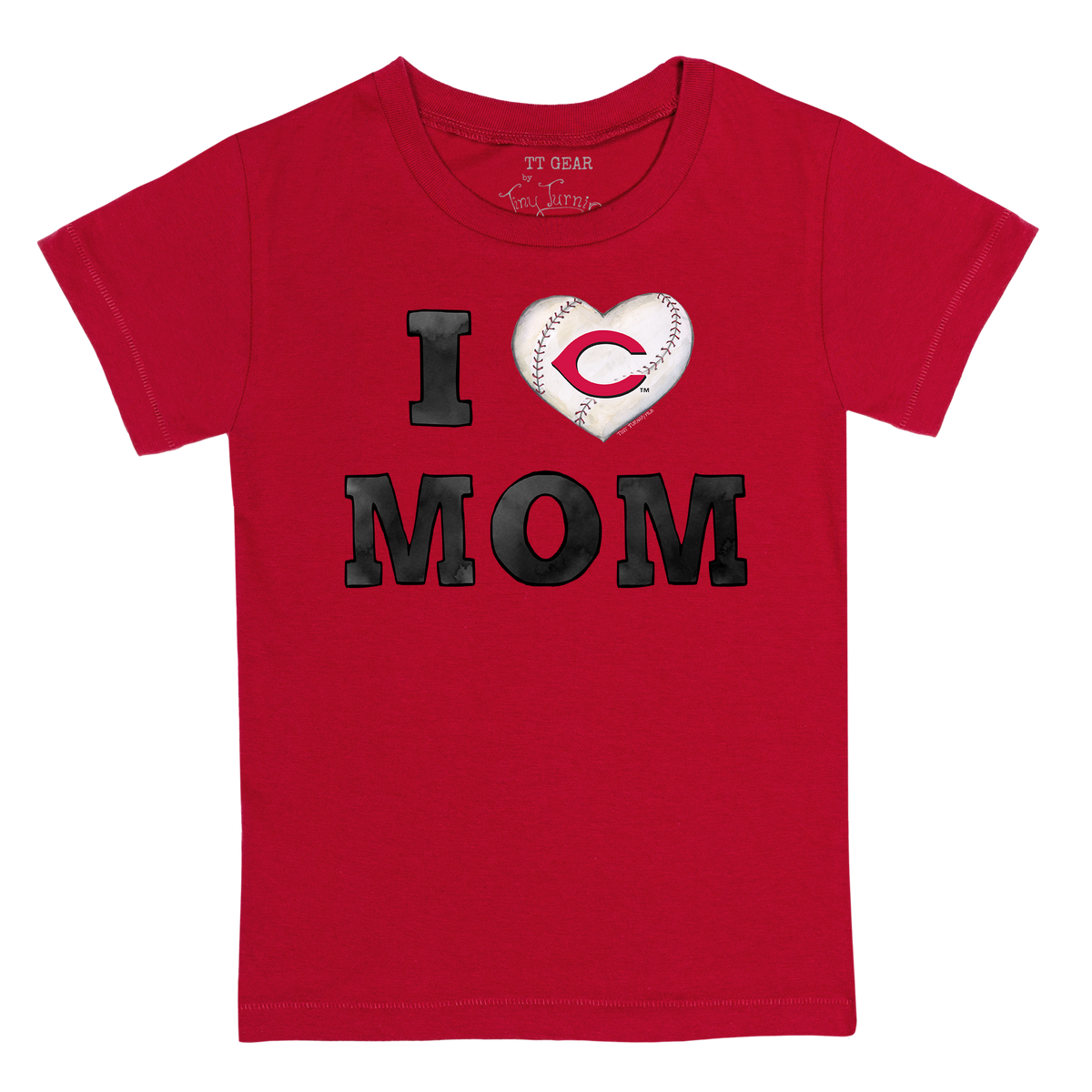 Cincinnati Reds I Love Mom Tee Shirt