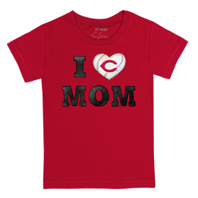 Cincinnati Reds I Love Mom Tee Shirt