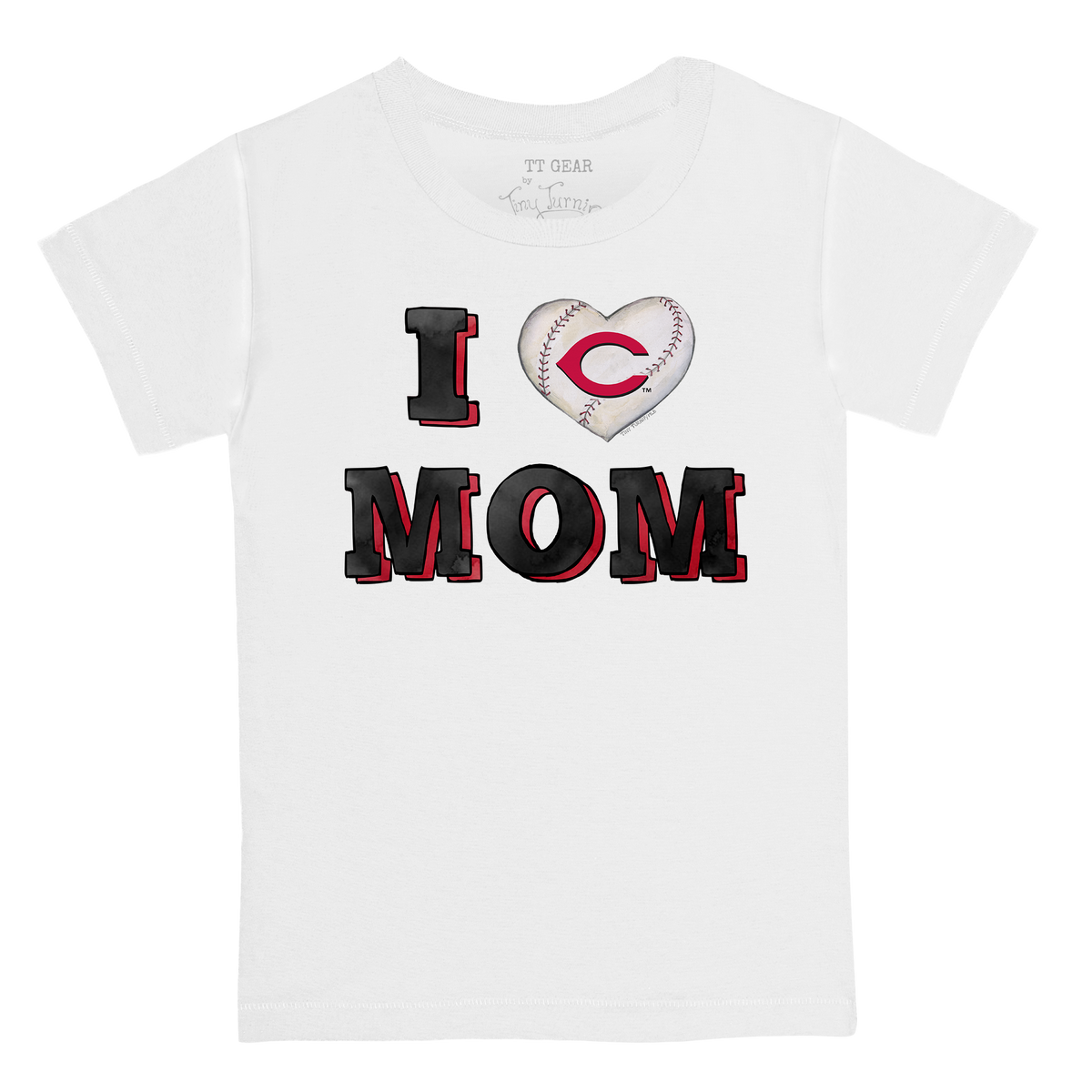 Cincinnati Reds I Love Mom Tee Shirt