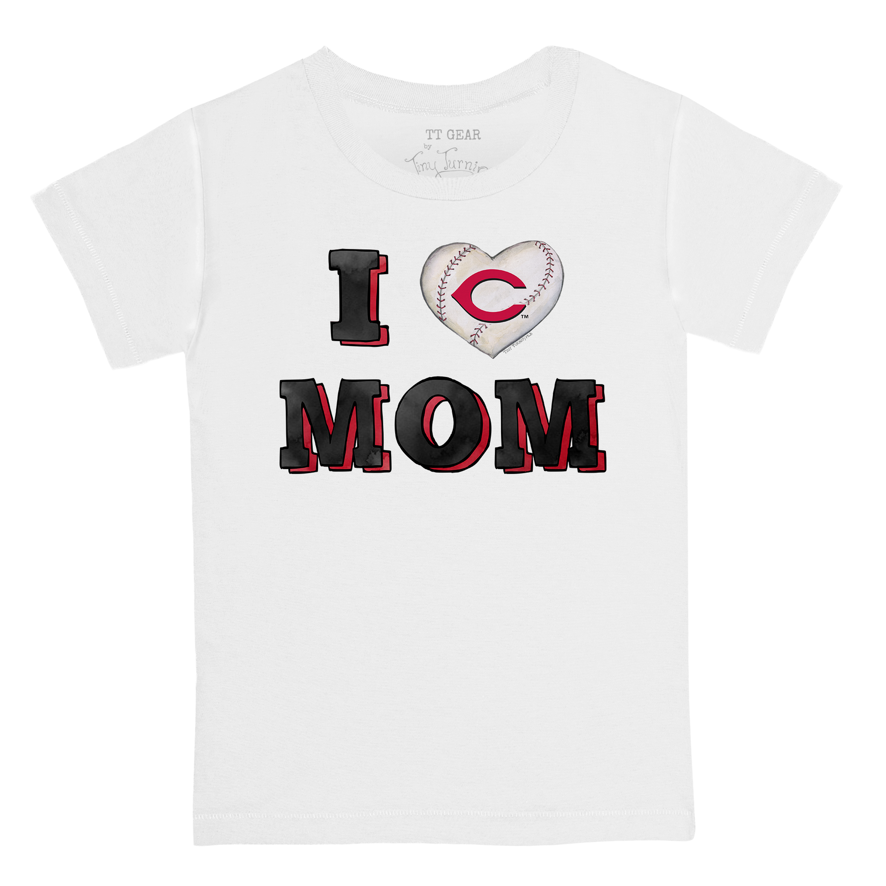 Cincinnati Reds I Love Mom Tee Shirt