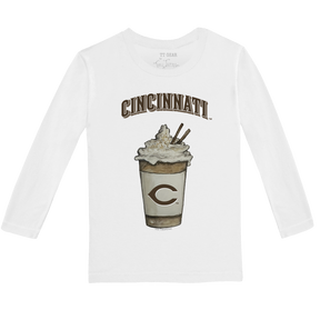 Cincinnati Reds Latte Long-Sleeve Tee Shirt