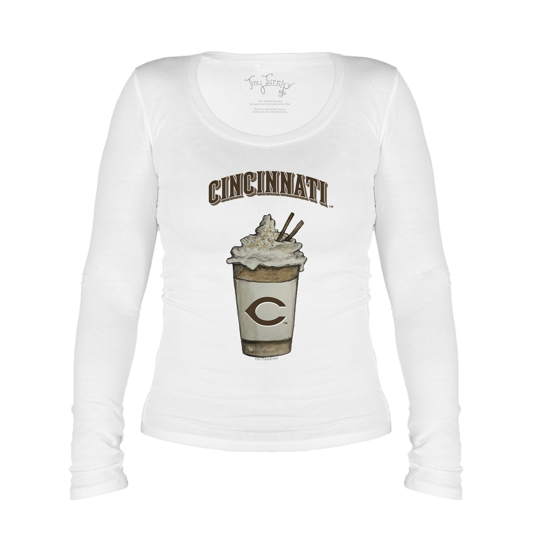 Cincinnati Reds Latte Legend Long Sleeve