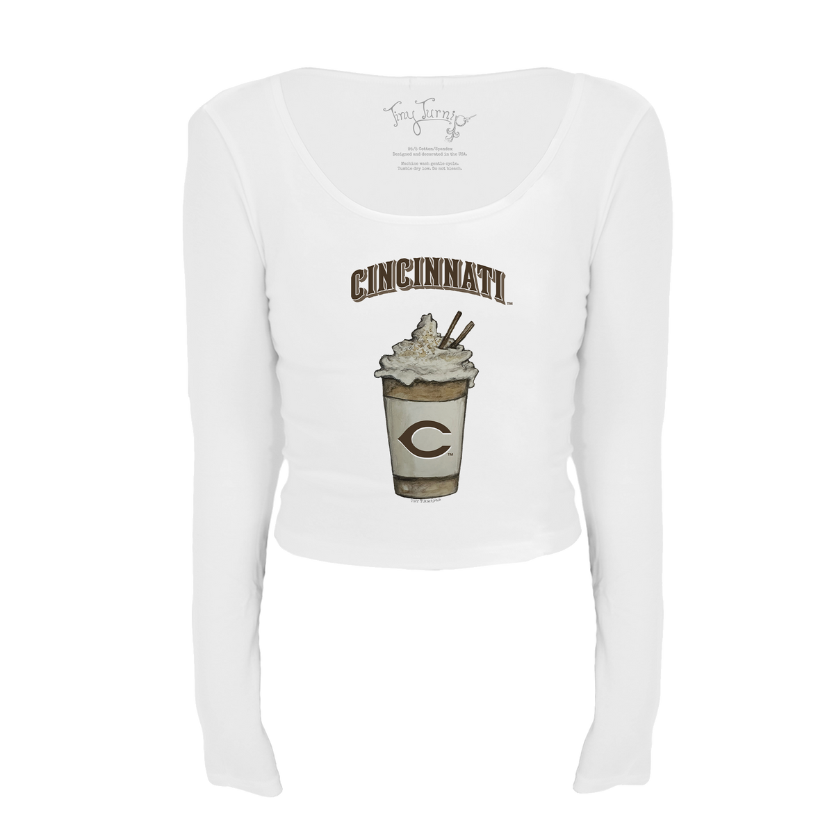 Cincinnati Reds Latte Women's Lucy Long Sleeve